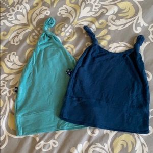 KicKee Pants solid knot baby hats.